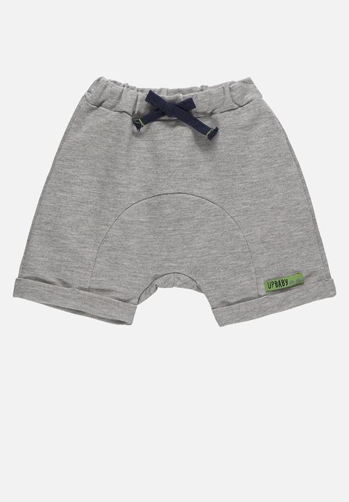 UP Baby - Tee and sweat bermuda - blue & grey