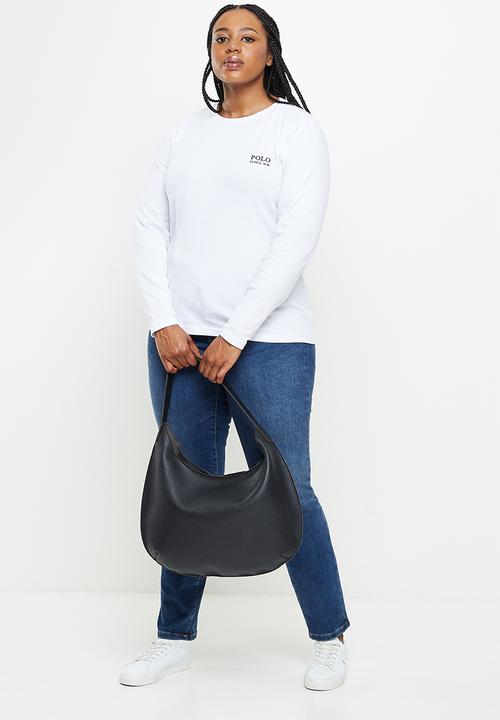 POLO - Plus woman logo tee - white
