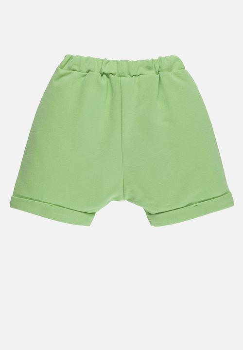 UP Baby - Tee & sweat bermuda - dark blue & green