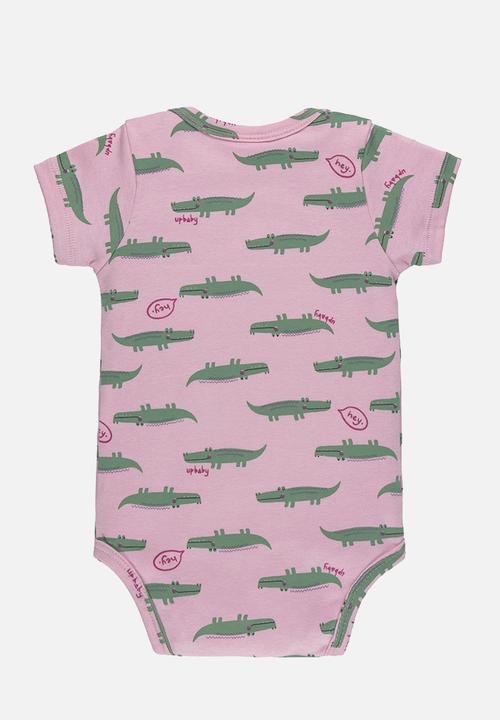 UP Baby - Bodysuit, shorts and headband - pink