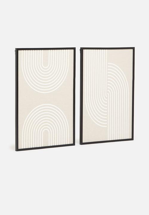 Sixth Floor - Vertical loop framed canvas