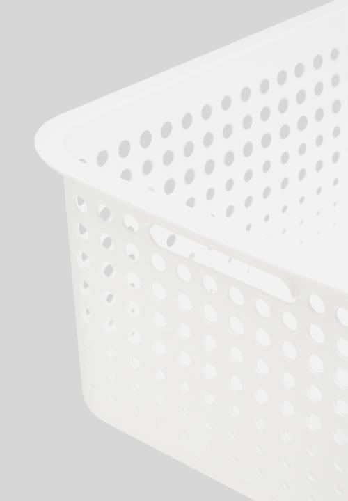 Litem - Set of 2 myroom I basket with lid large - white