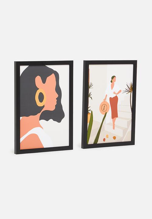 Sixth Floor - Abstract lady - set of 2