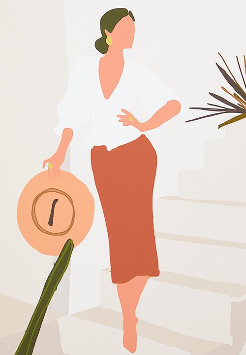 Sixth Floor - Abstract lady - set of 2