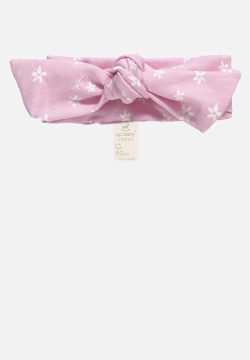 UP Baby - Bodysuit, shorts and headband - off white & pink