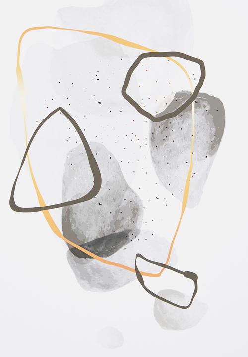 Sixth Floor - Black and gold - set of 3