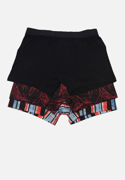 Trendyol - Stripe & printed 3 pack boxers - multi colour