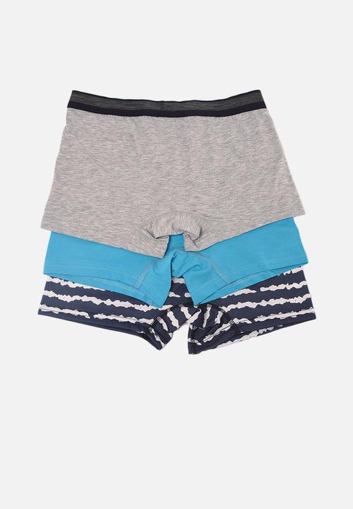 Trendyol - Plain & printed 3 pack boxers - multi colour