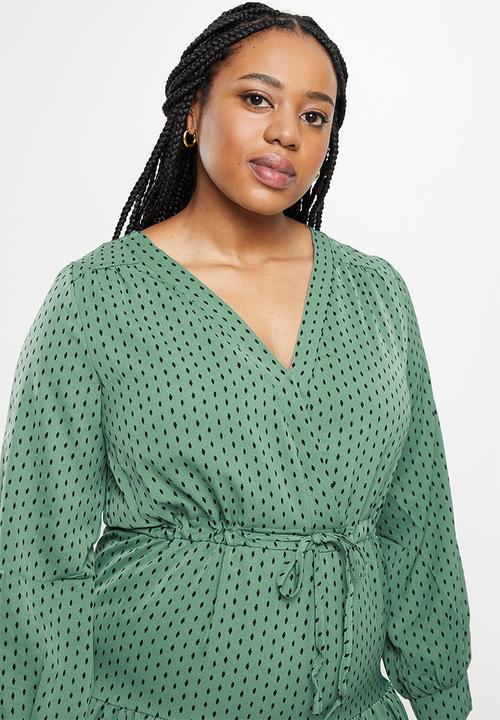 dailyfriday - Tiered belted midi1 - green