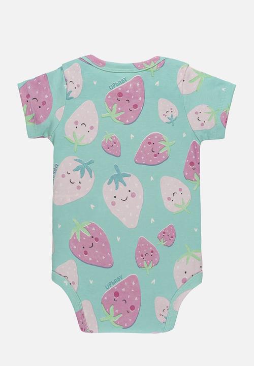 UP Baby - Cotton bodysuit - green