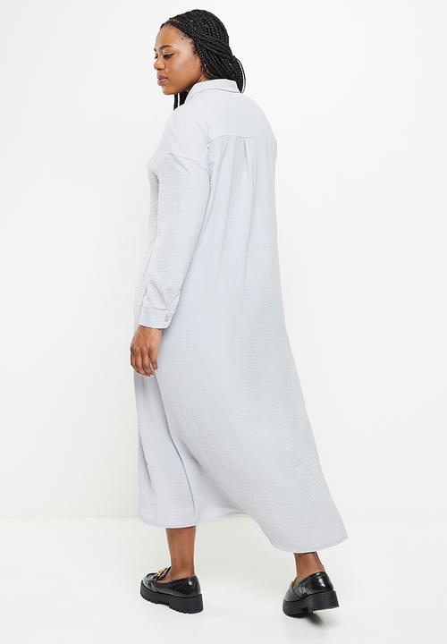 dailyfriday - Maxi shirt dress2 - grey