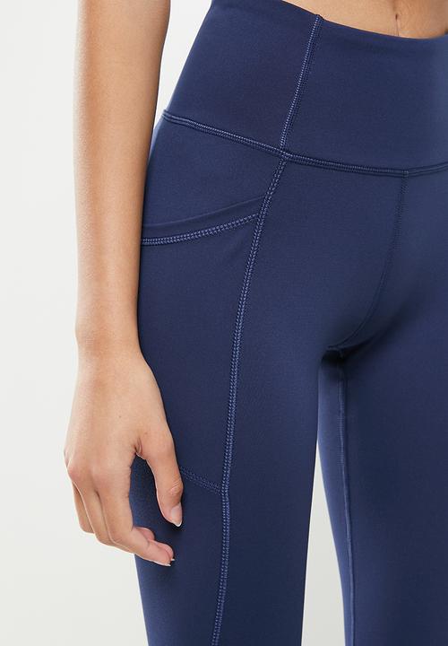 dailyfriday - Mesh insert active leggings - navy