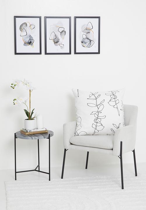 Sixth Floor - Black and gold - set of 3
