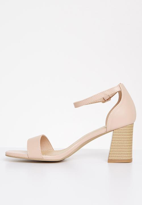 Superbalist - Carrie open block heel - natural