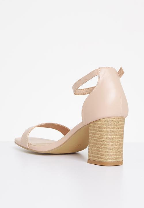 Superbalist - Carrie open block heel - natural