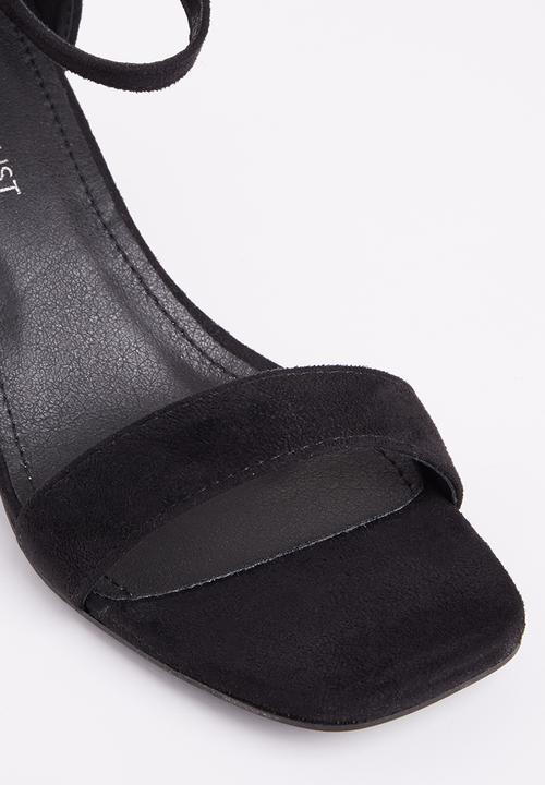 Superbalist - Carrie open block heel - black