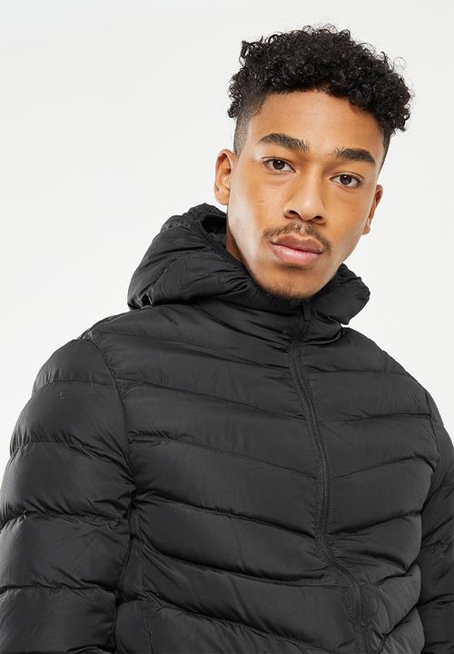 Brave Soul - Puffer jacket - black