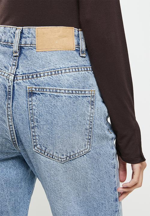 Cotton On - Long straight jean - byron blue rip