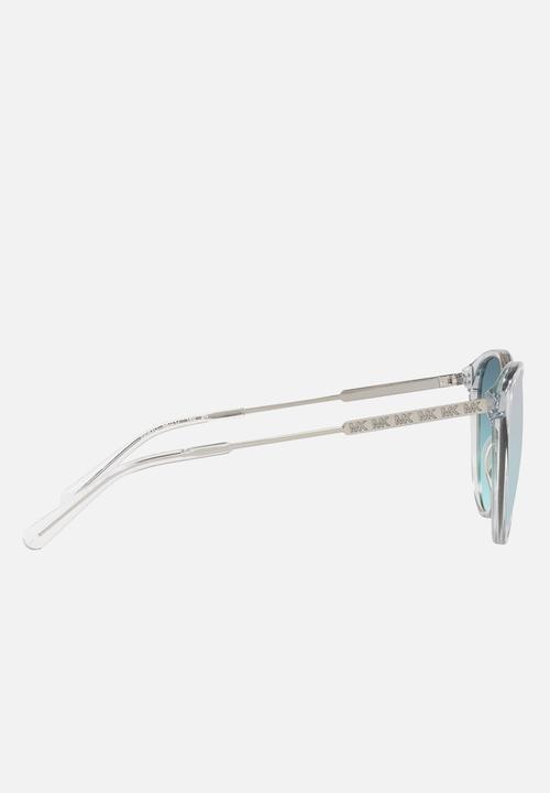 Michael Kors Eyewear - Cruz bay round sunglasses - clear & turquoise tint
