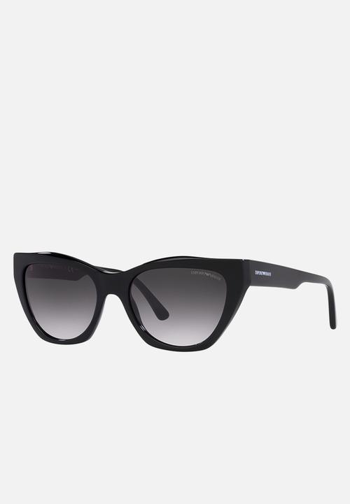 Emporio Armani - Emporio armani cat eye frame sunglasses - shiny black