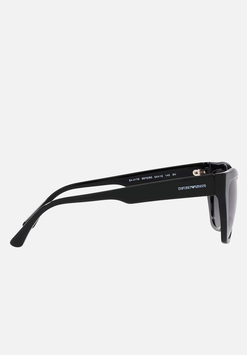 Emporio Armani - Emporio armani cat eye frame sunglasses - shiny black