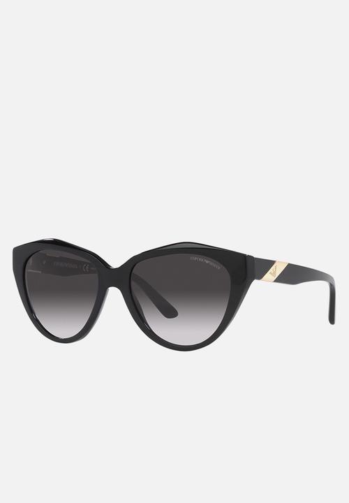 Emporio Armani - Emporio armani butterfly frame sunglasses - shiny black