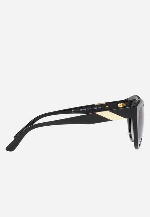 Emporio Armani - Emporio armani butterfly frame sunglasses - shiny black