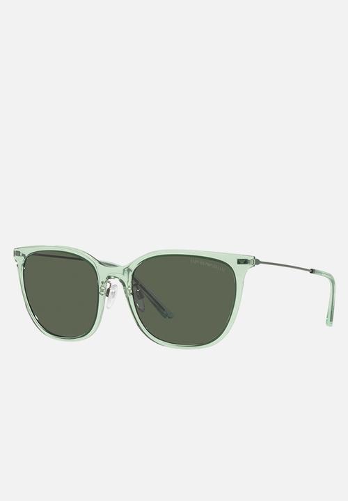 Emporio Armani - Emporio armani cat eye frame sunglasses - shiny transparent green