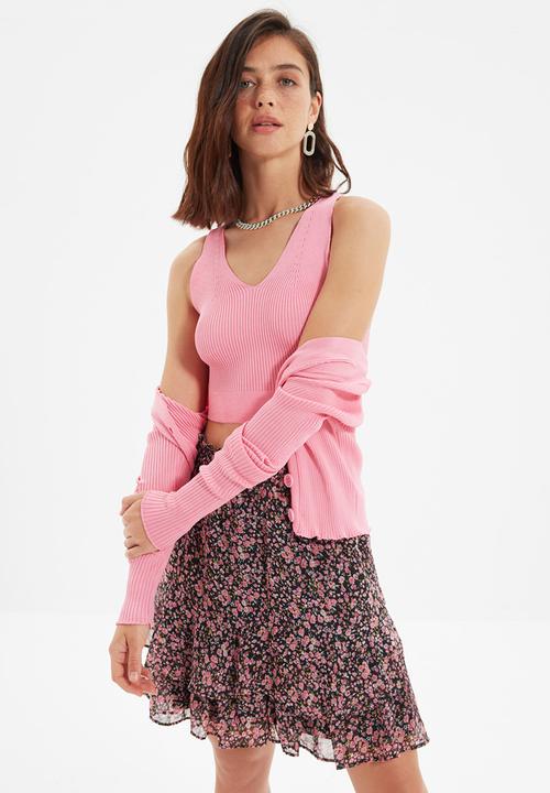 Trendyol - Buttoned cardigan - pink