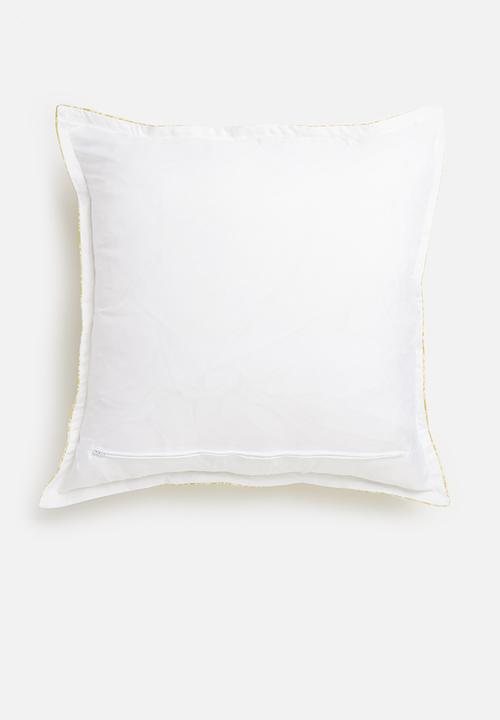 Grey Gardens - Acid demask cushion cover - yellow & white
