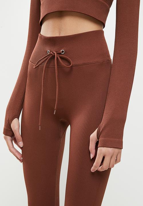 dailyfriday - Long sleeve active set - rust 