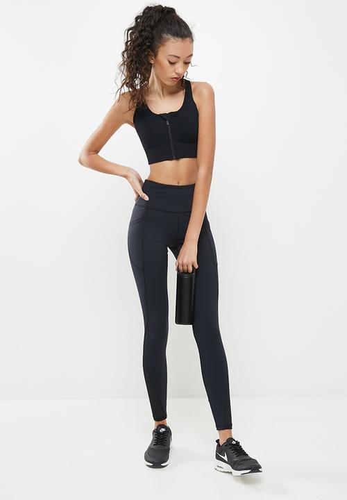 dailyfriday - Mesh insert active leggings - black