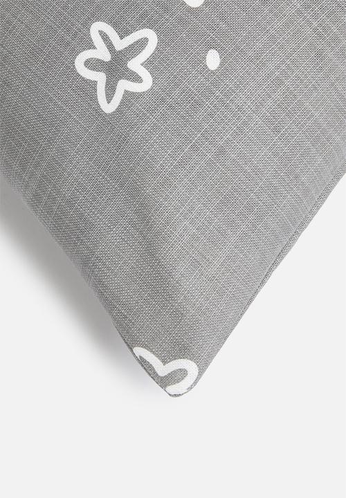 Sixth Floor - Twinkle cushion cover - grey  & white