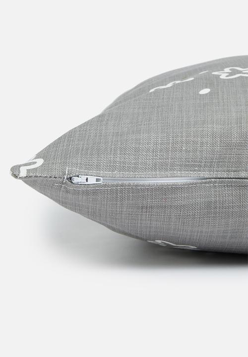 Sixth Floor - Twinkle cushion cover - grey  & white