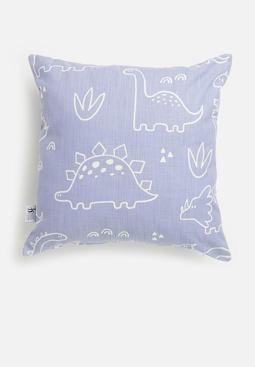 Sixth Floor - Dino cushion cover -blue & white