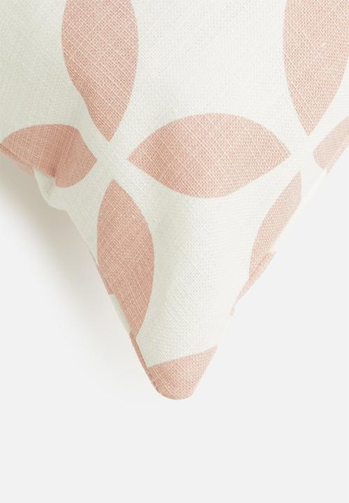 Sixth Floor - Jigsaw cushion cover - pink & white