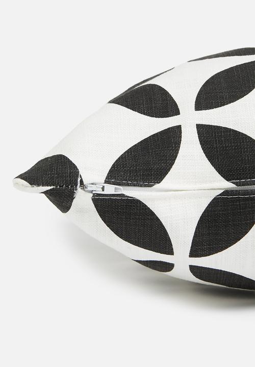 Sixth Floor - Jigsaw cushion cover - black & white