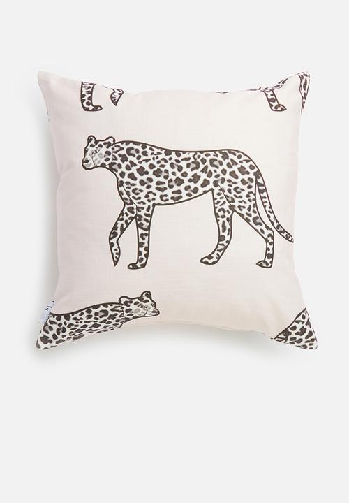 Sixth Floor - Fierce kids cushion cover - pink & black
