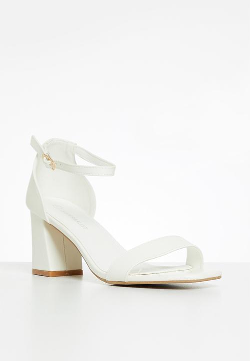 Superbalist - Carrie open block heel - white