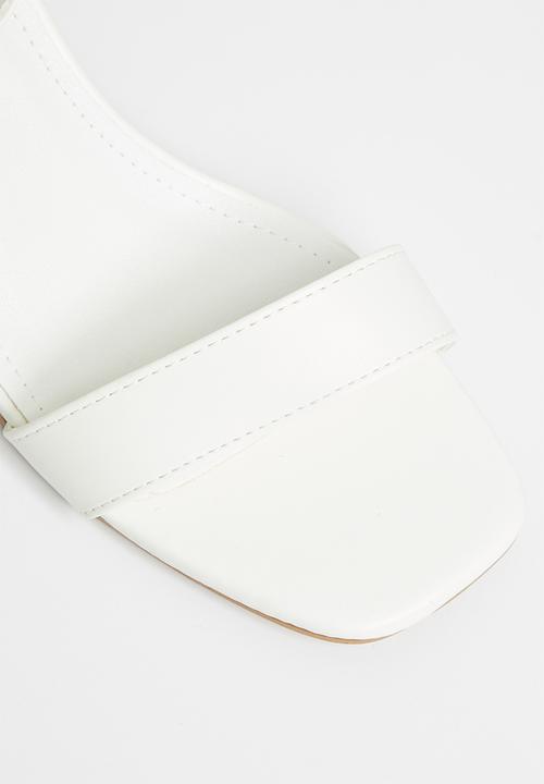 Superbalist - Carrie open block heel - white