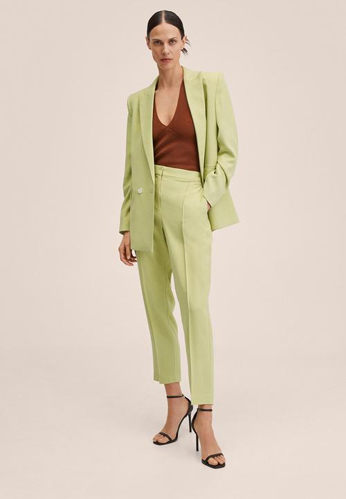 MANGO - Trousers tempito - lime