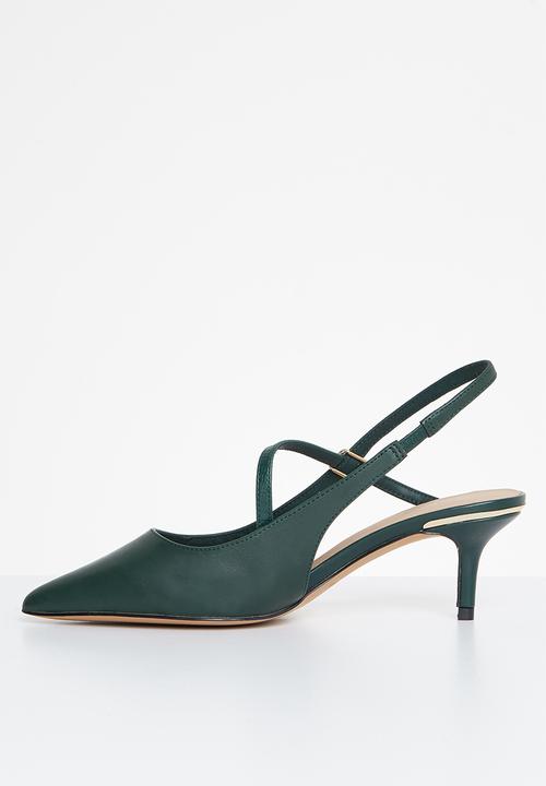 ALDO - Iluka leather heel - dark green