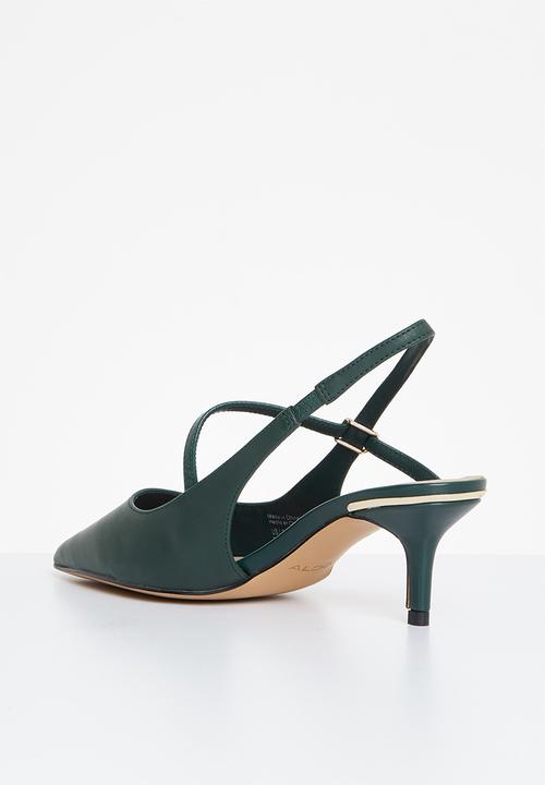 ALDO - Iluka leather heel - dark green