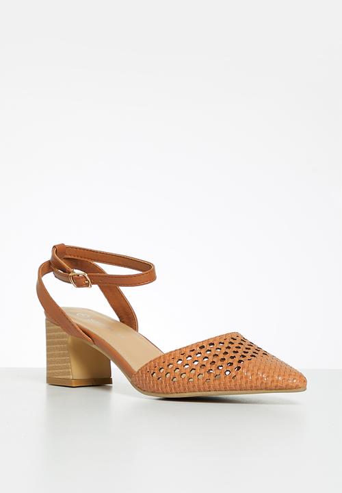 Superbalist - Sam closed block heel - tan