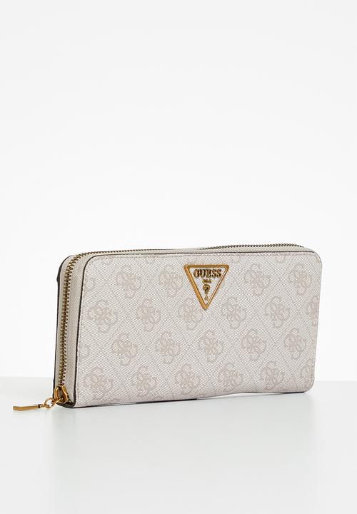 GUESS - Laurel slg large zip around - dove logo