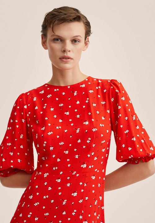 MANGO - Dress carol - red