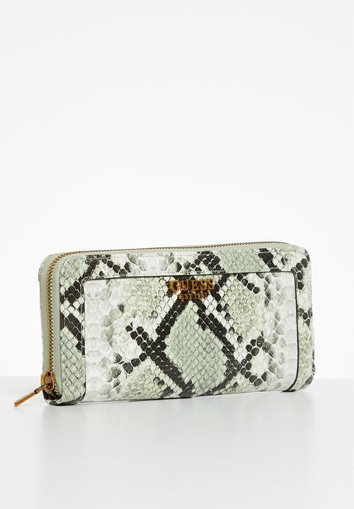 GUESS - Abey slg large zip around - sage python