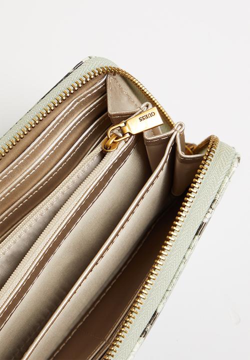 GUESS - Abey slg large zip around - sage python