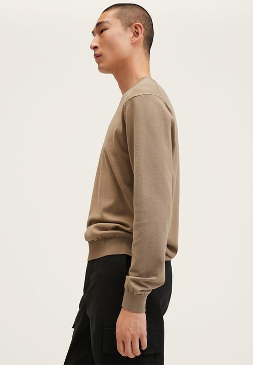 MANGO - Ten crew sweatshirt - sand
