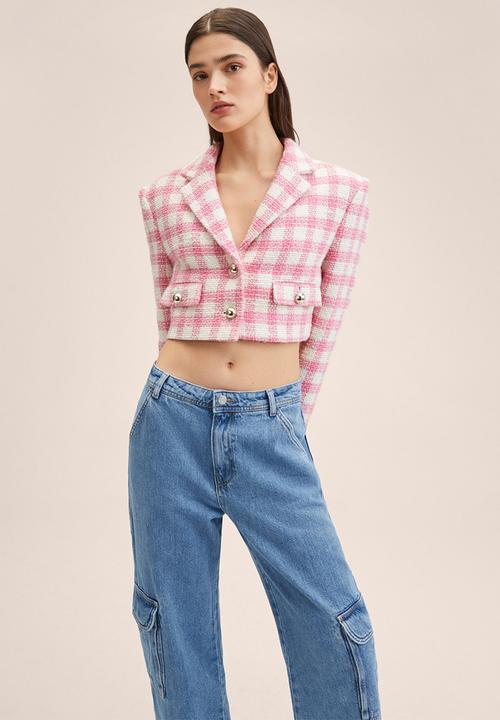 MANGO - Jeans greta - open blue